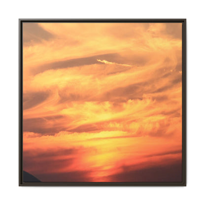 Burning Skies - Unique Stretched Canvas Wall Art - Art By Earth