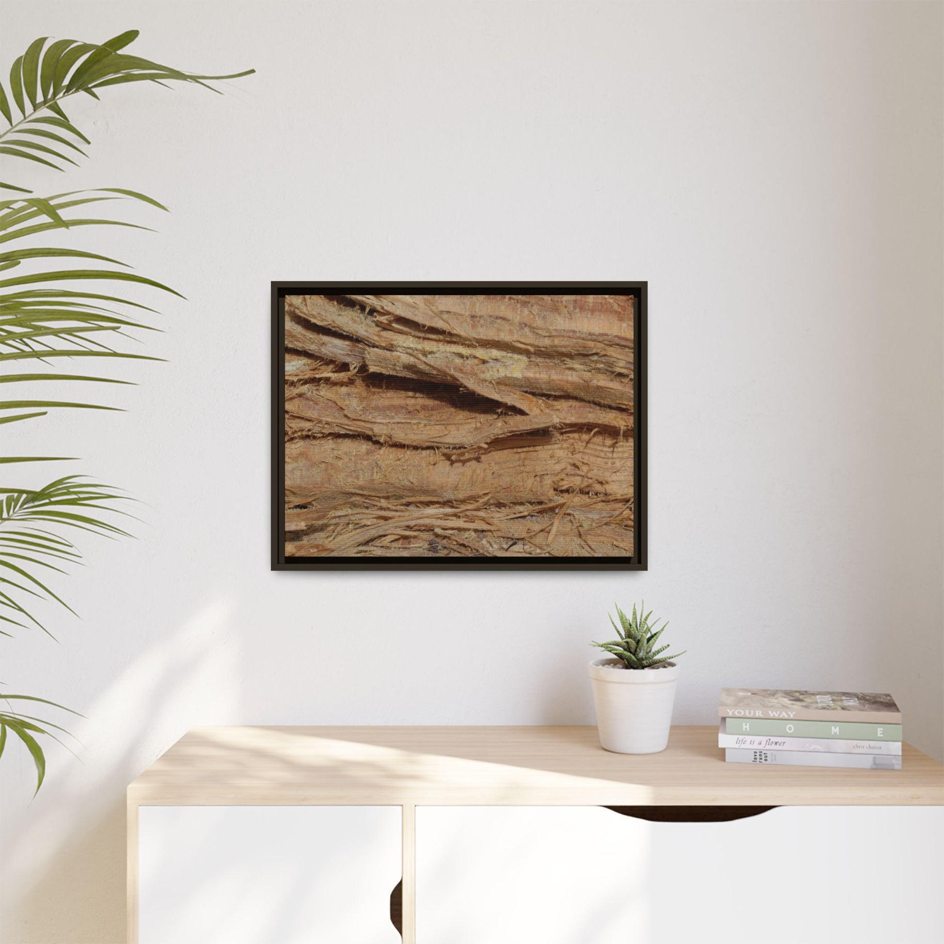 Splintered Bark - Unique Stretched Canvas Wall Art - Art By Earth