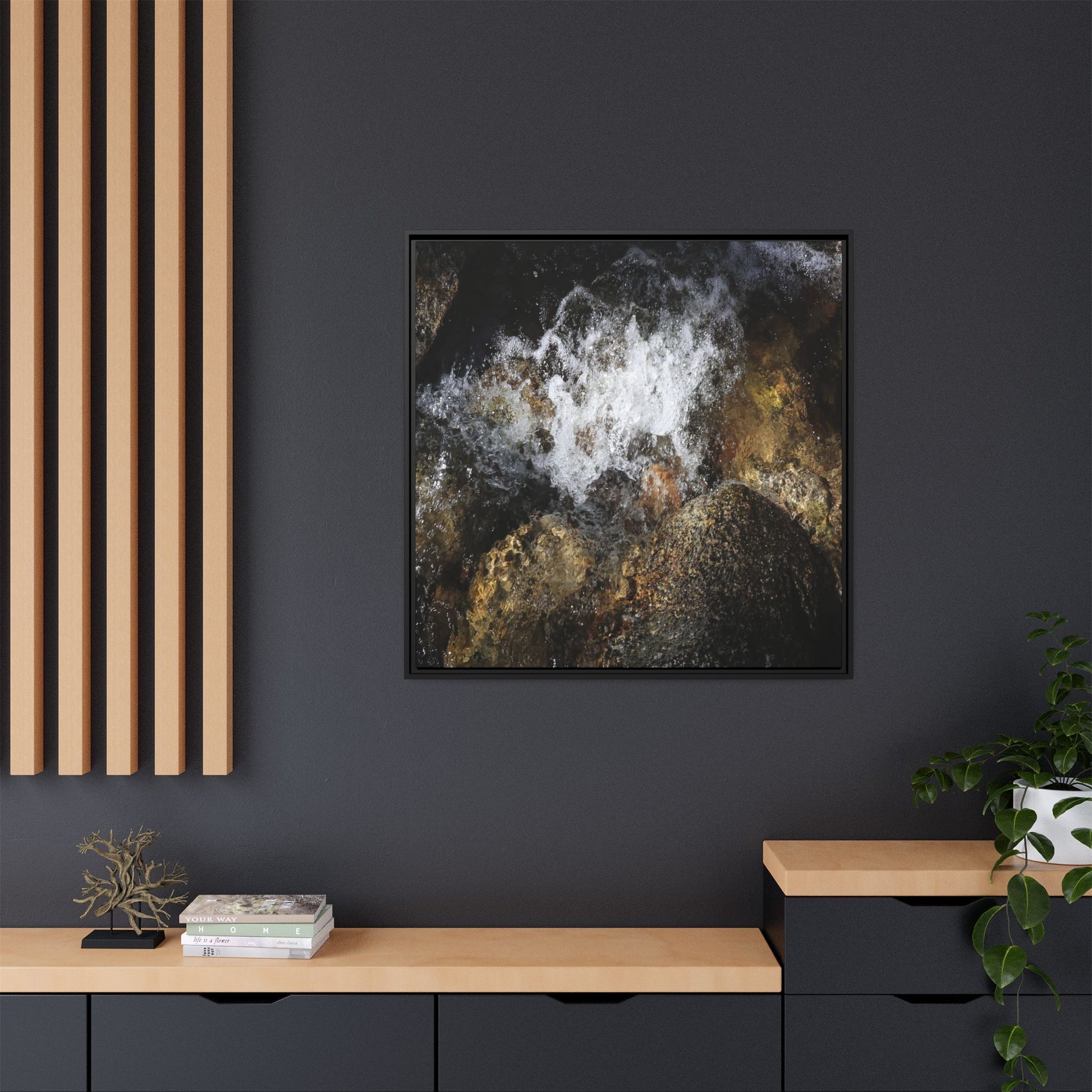 Cascading Momentum - Unique Stretched Canvas Wall Art - Art By Earth