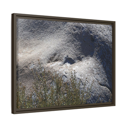 Weathered Boulder with Character - Unique Stretched Canvas Wall Art