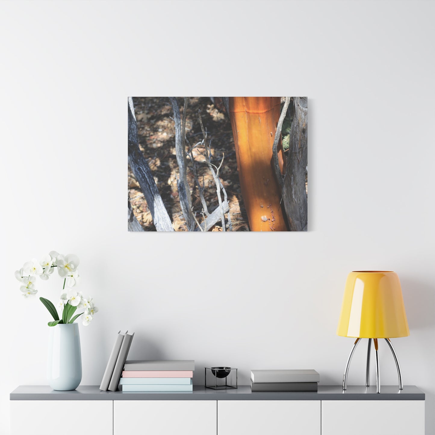 Burnt Forest Remnants - Unique Frameless Canvas Wall Art