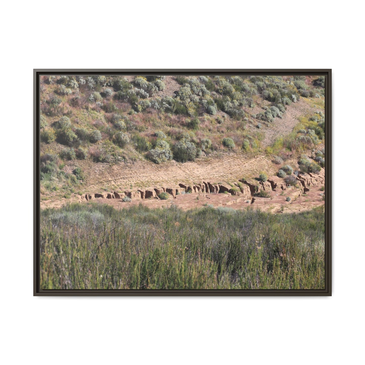 Ancient Dwellings in the Valley - Unique Stretched Canvas Wall Art - Art By Earth