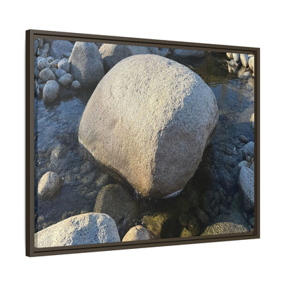 Rocky Riverbed - Unique Stretched Canvas Wall Art - Art By Earth