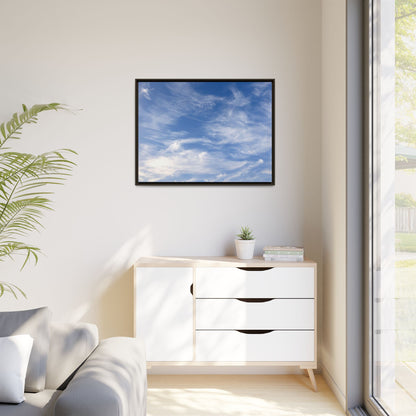 Ethereal Blue Tapestry - Unique Stretched Canvas Wall Art - Art By Earth