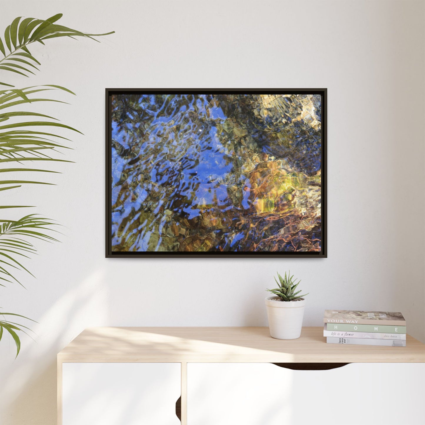 Watery Kaleidoscope - Unique Stretched Canvas Wall Art - Art By Earth