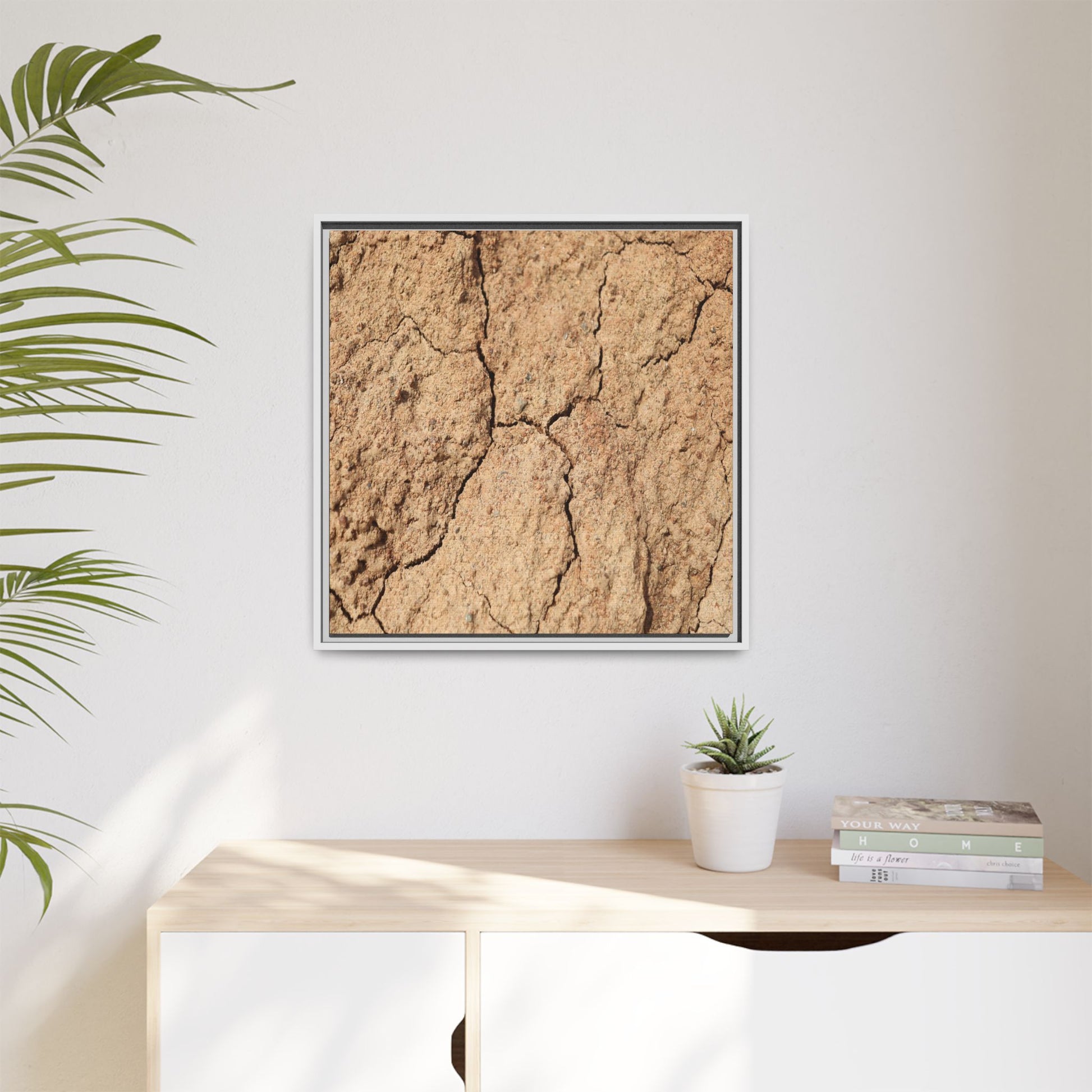 Parched Land - Unique Stretched Canvas Wall Art - Art By Earth