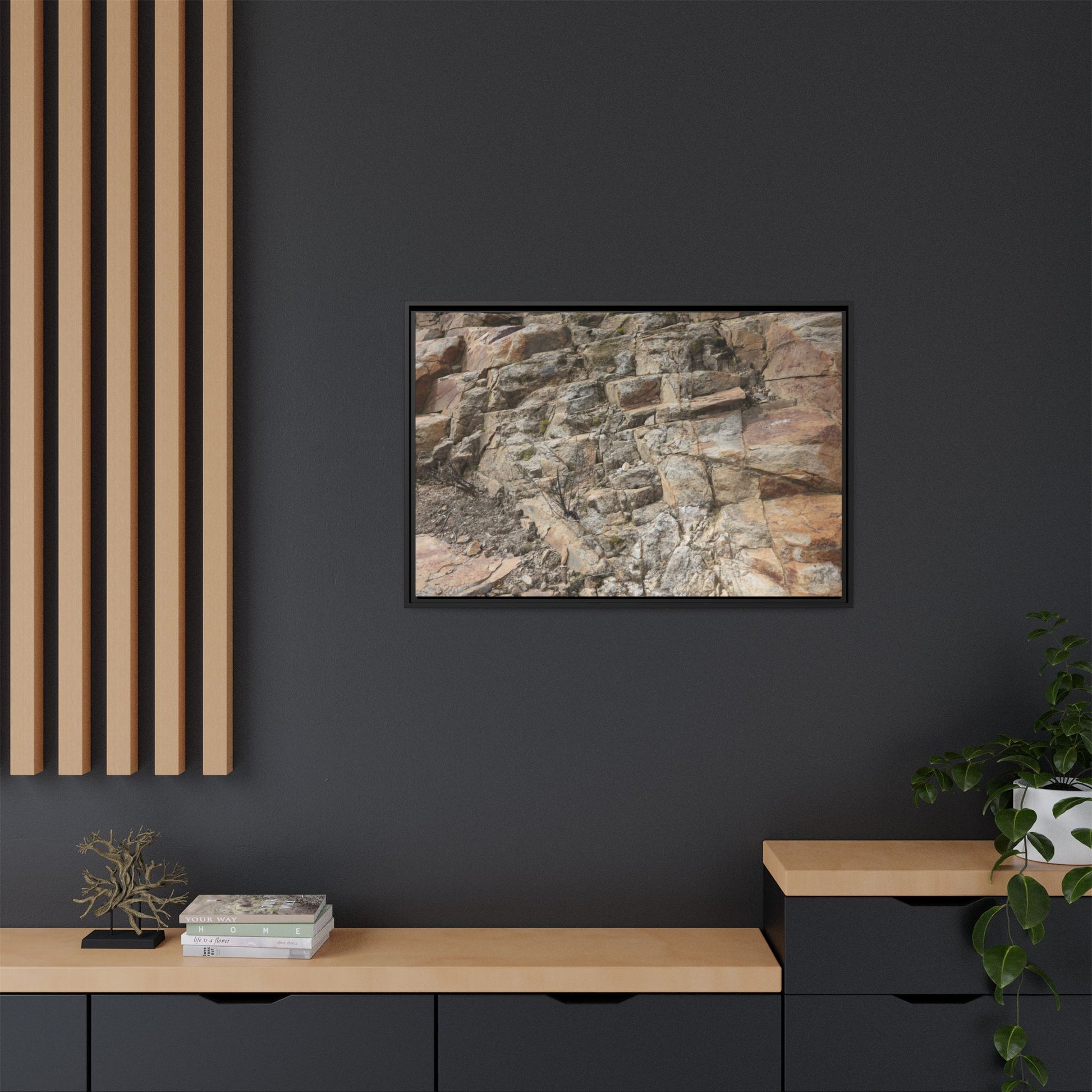 Stone's Silent Story - Unique Stretched Canvas Wall Art - Art By Earth