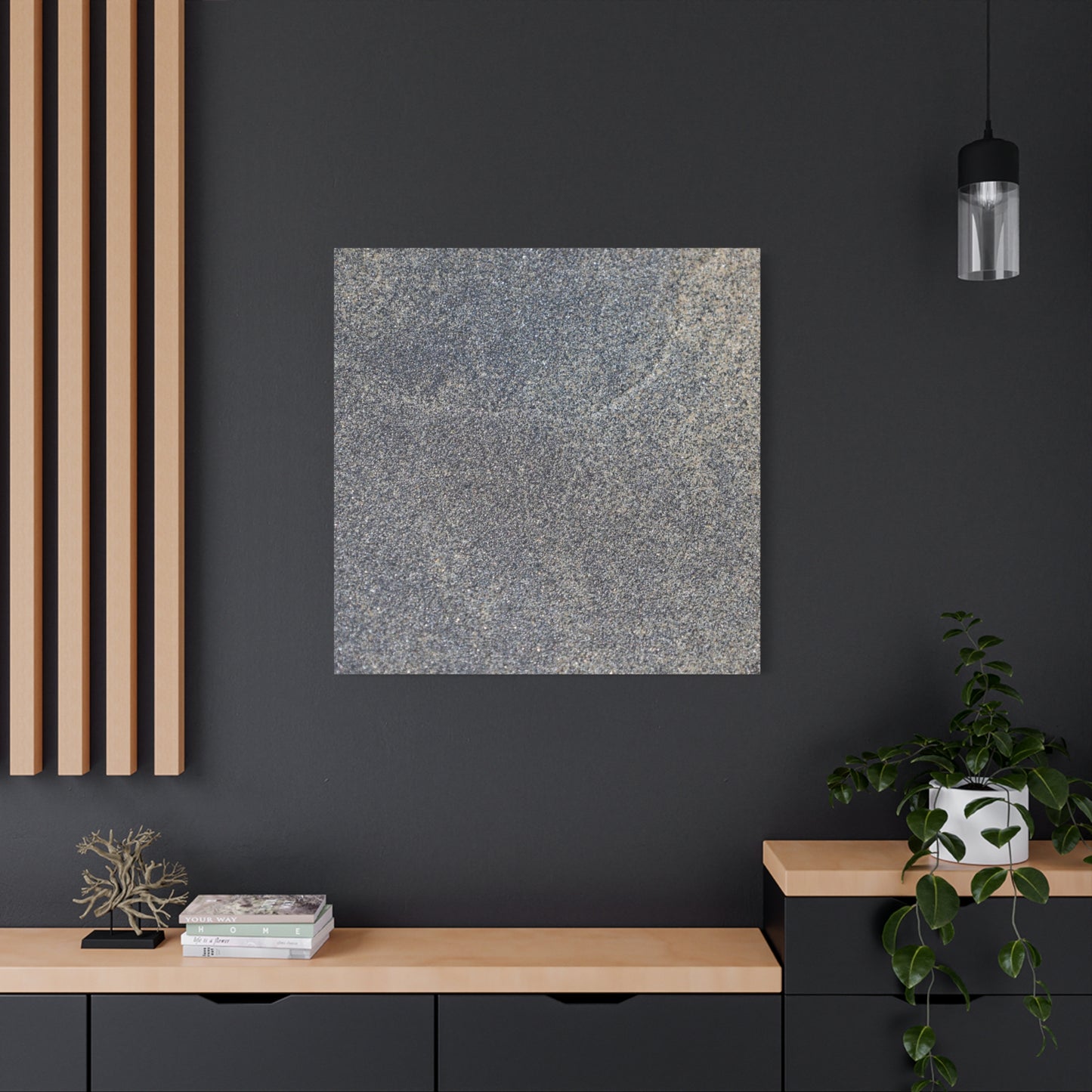 Granite Murmur - Unique Frameless Canvas Wall Art - Art By Earth