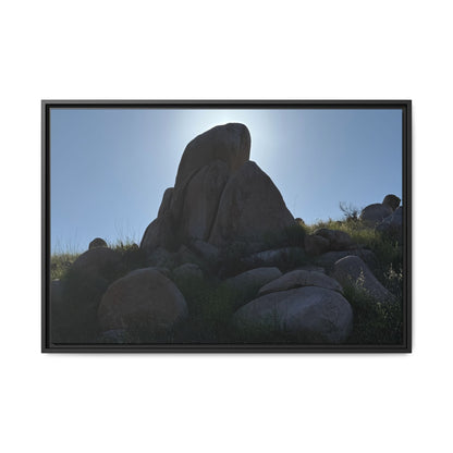 Boulder Silhouette - Unique Stretched Canvas Wall Art - Art By Earth