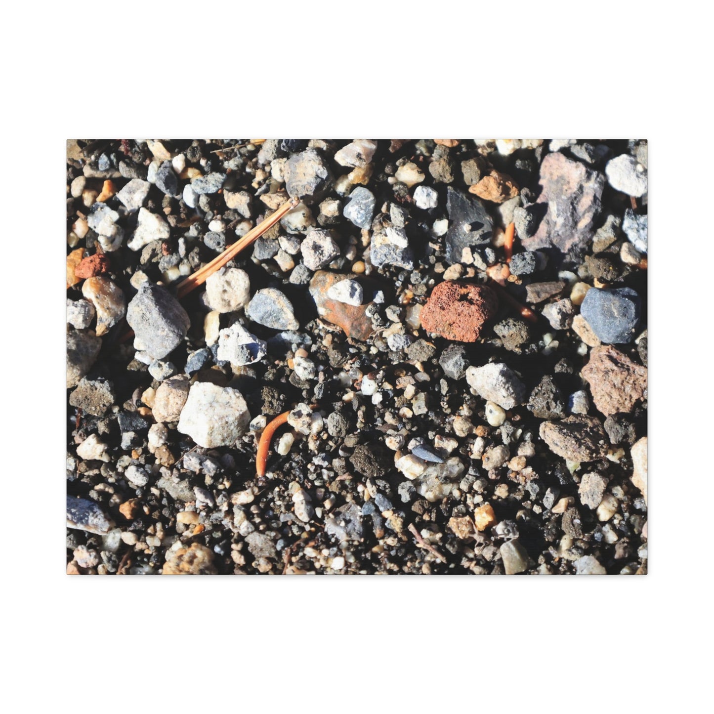 Scattered Stones - Unique Frameless Canvas Wall Art