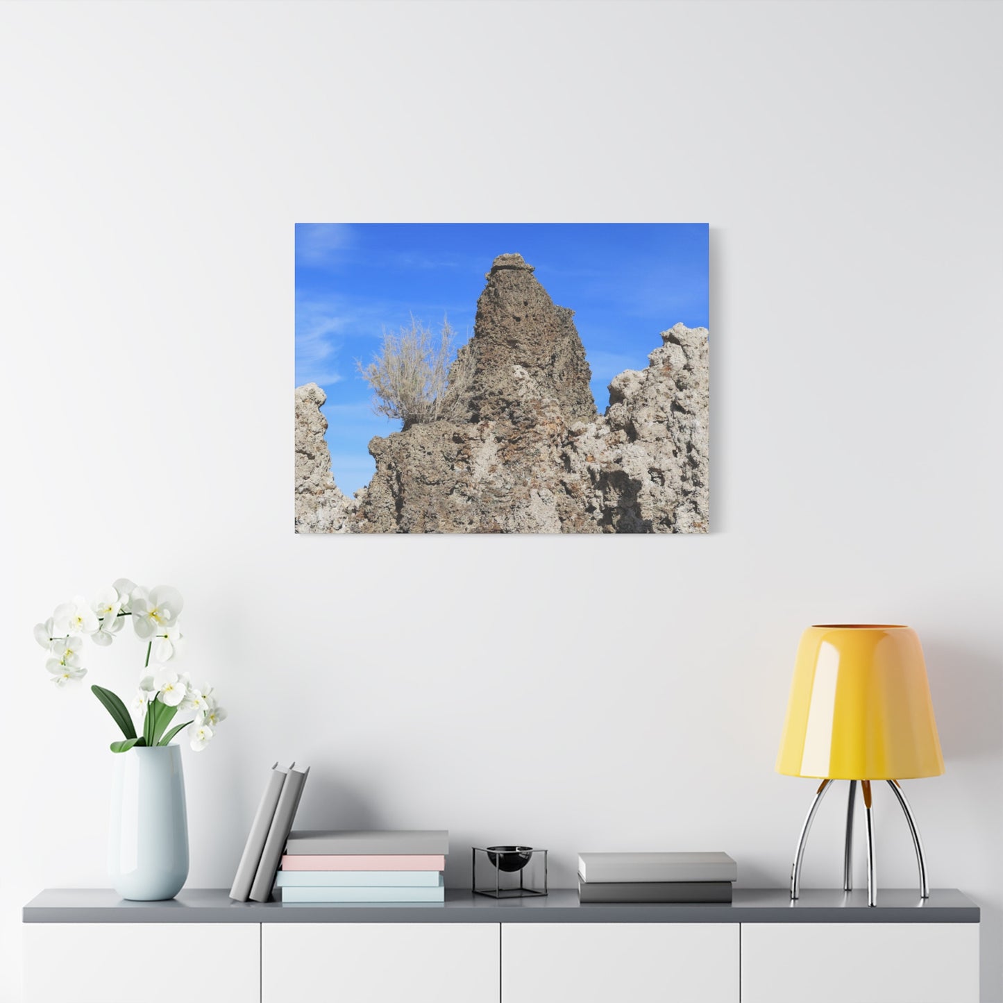Towering Sentinels of Stone - Unique Frameless Canvas Wall Art