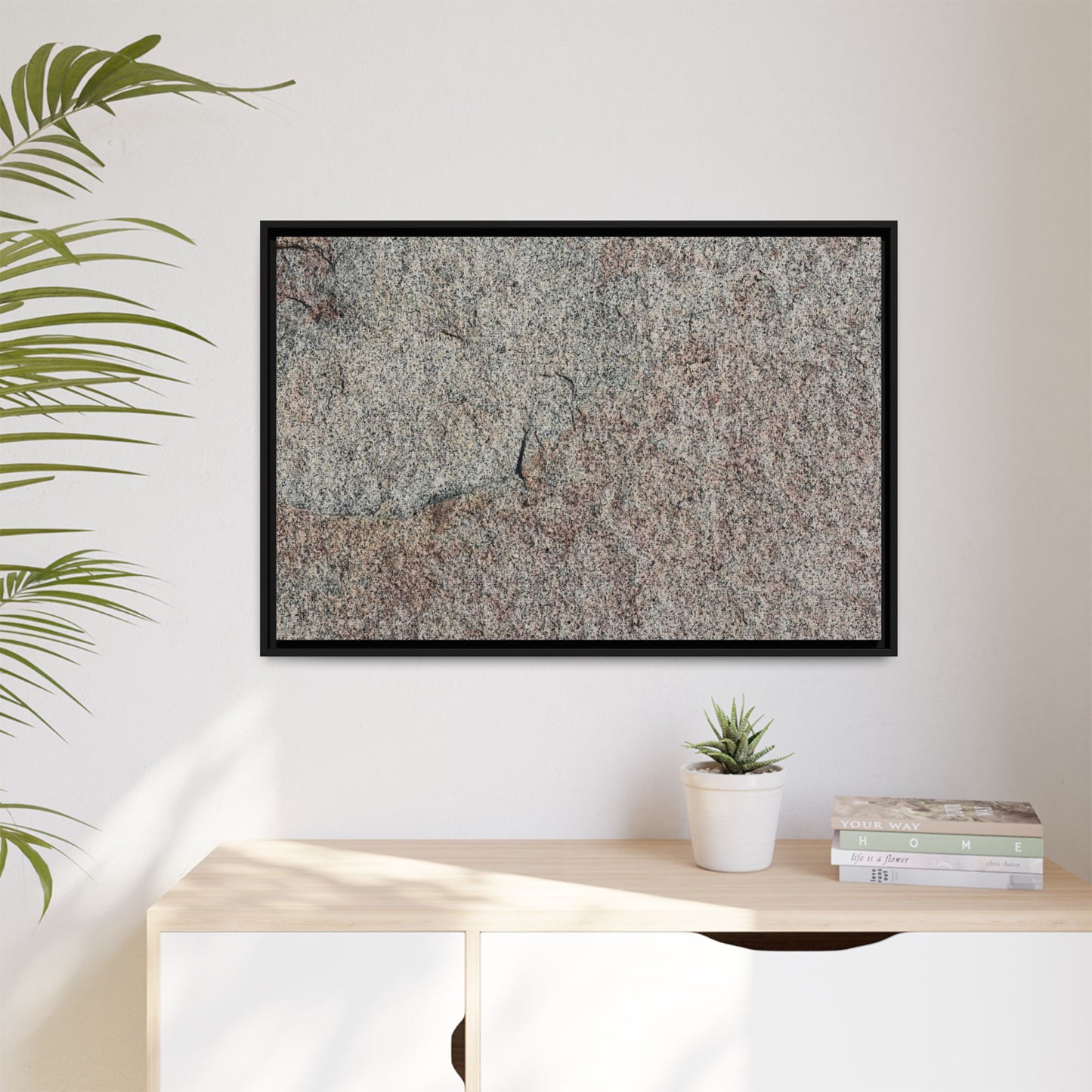 Fissured Stone - Unique Stretched Canvas Wall Art - Art By Earth