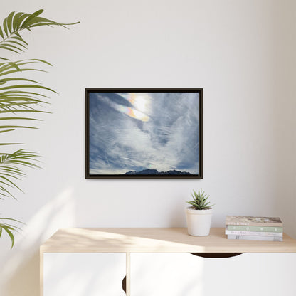 Whispers of Winter's Embrace - Unique Stretched Canvas Wall Art