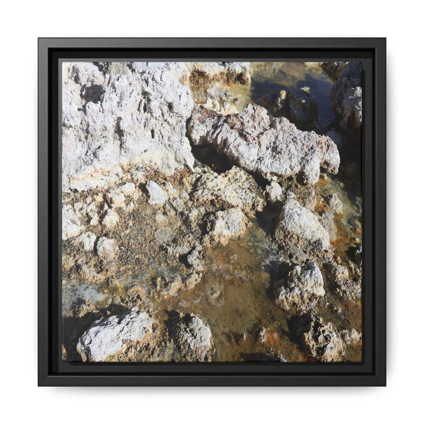 Strata of Silence - Unique Stretched Canvas Wall Art