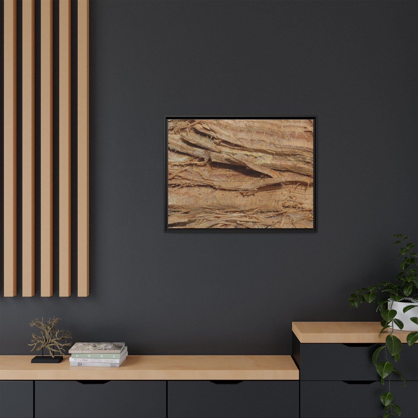 Splintered Bark - Unique Stretched Canvas Wall Art - Art By Earth