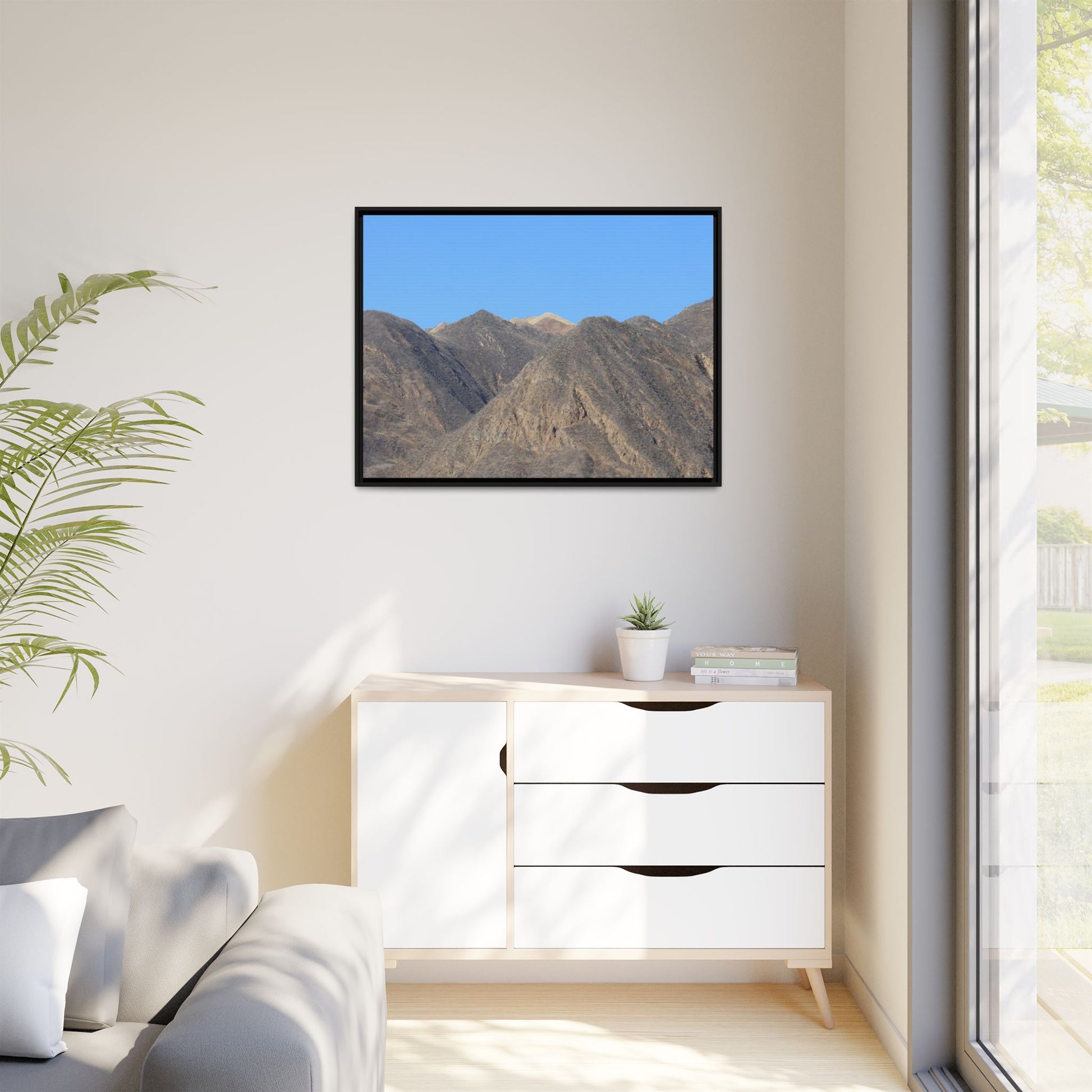 Echoes of Barren Peaks - Unique Stretched Canvas Wall Art - Art By Earth