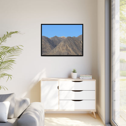 Echoes of Barren Peaks - Unique Stretched Canvas Wall Art - Art By Earth