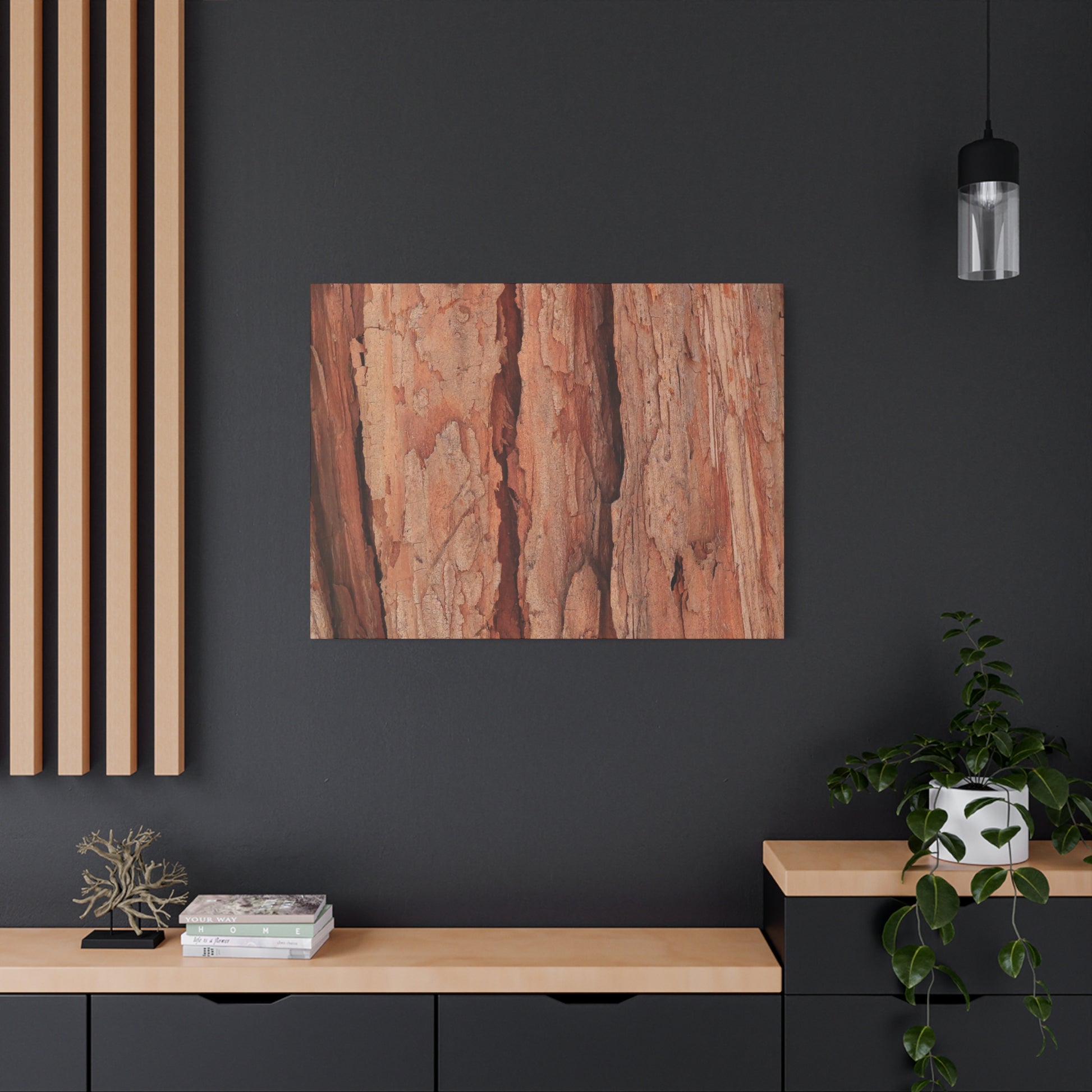 Bark Layers of Time - Unique Frameless Canvas Wall Art - Art By Earth