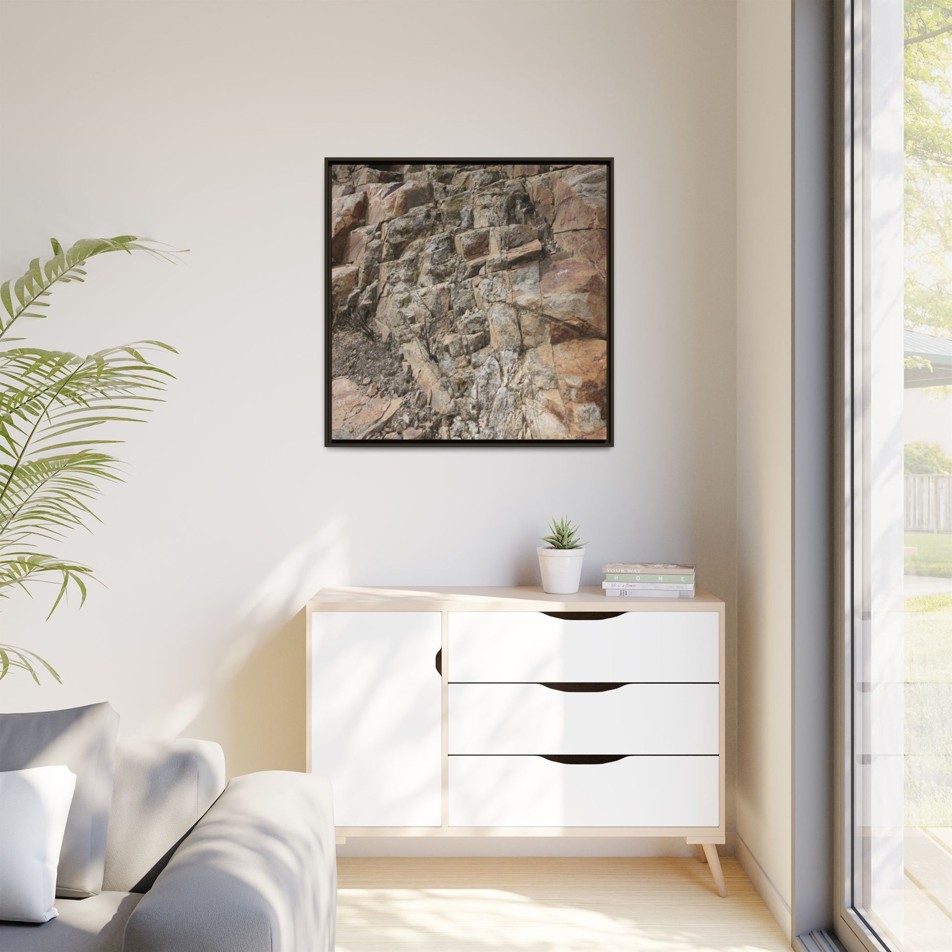 Stone's Silent Story - Unique Stretched Canvas Wall Art - Art By Earth
