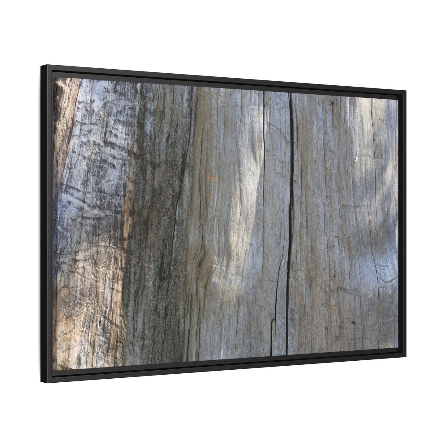 Cracked Timber Texture - Unique Stretched Canvas Wall Art