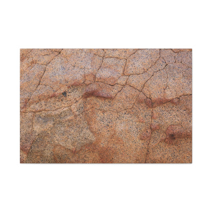 Cracked Earth's Whisper - Unique Frameless Canvas Wall Art - Art By Earth