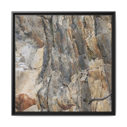 Stone's Silent Symphony - Unique Stretched Canvas Wall Art - Art By Earth