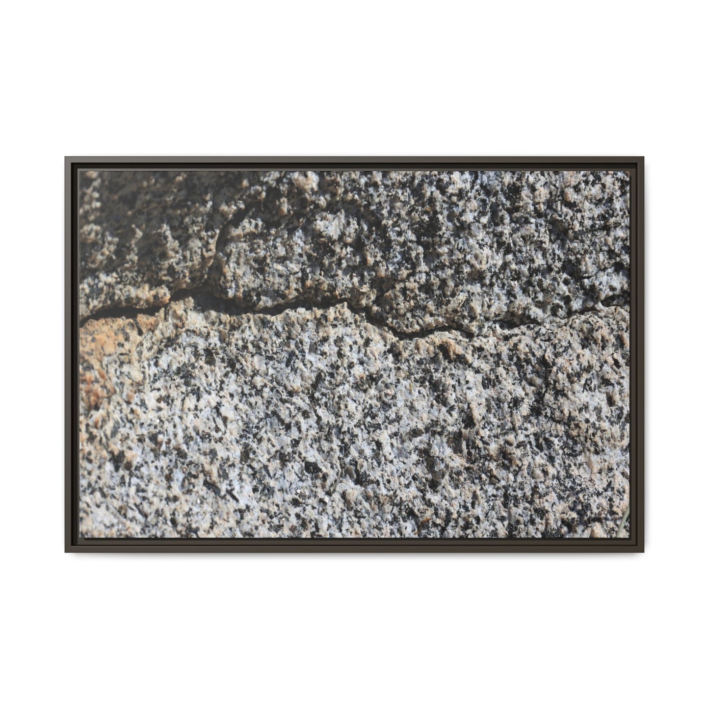 Weathered Stone Surface - Unique Stretched Canvas Wall Art