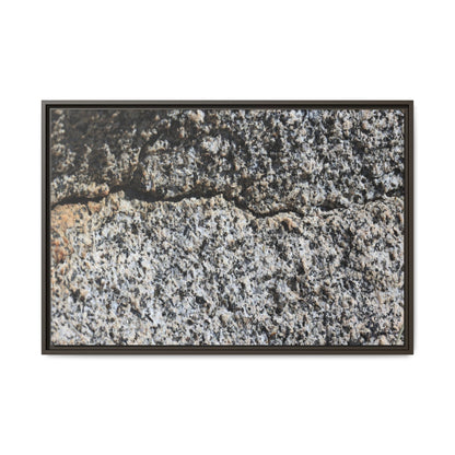 Weathered Stone Surface - Unique Stretched Canvas Wall Art
