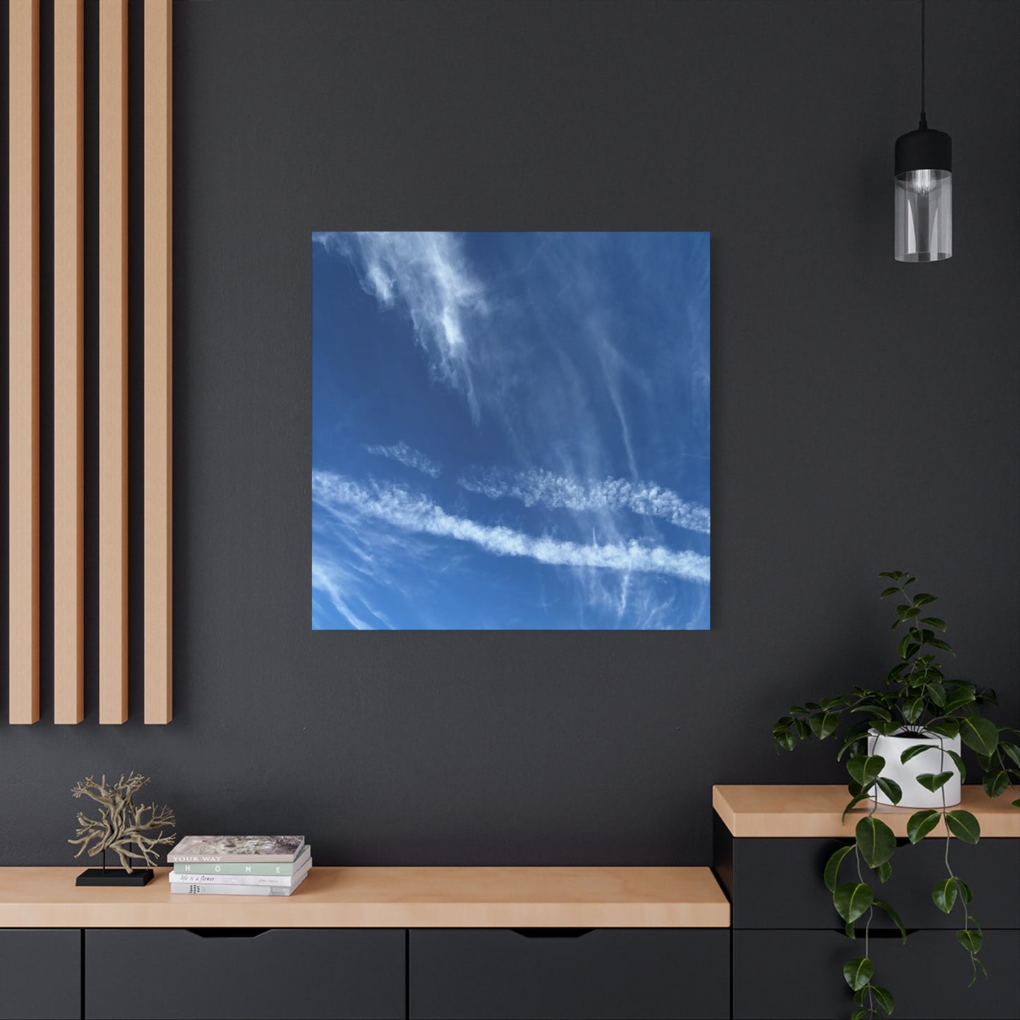Sky's Poetry - Unique Frameless Canvas Wall Art - Art By Earth