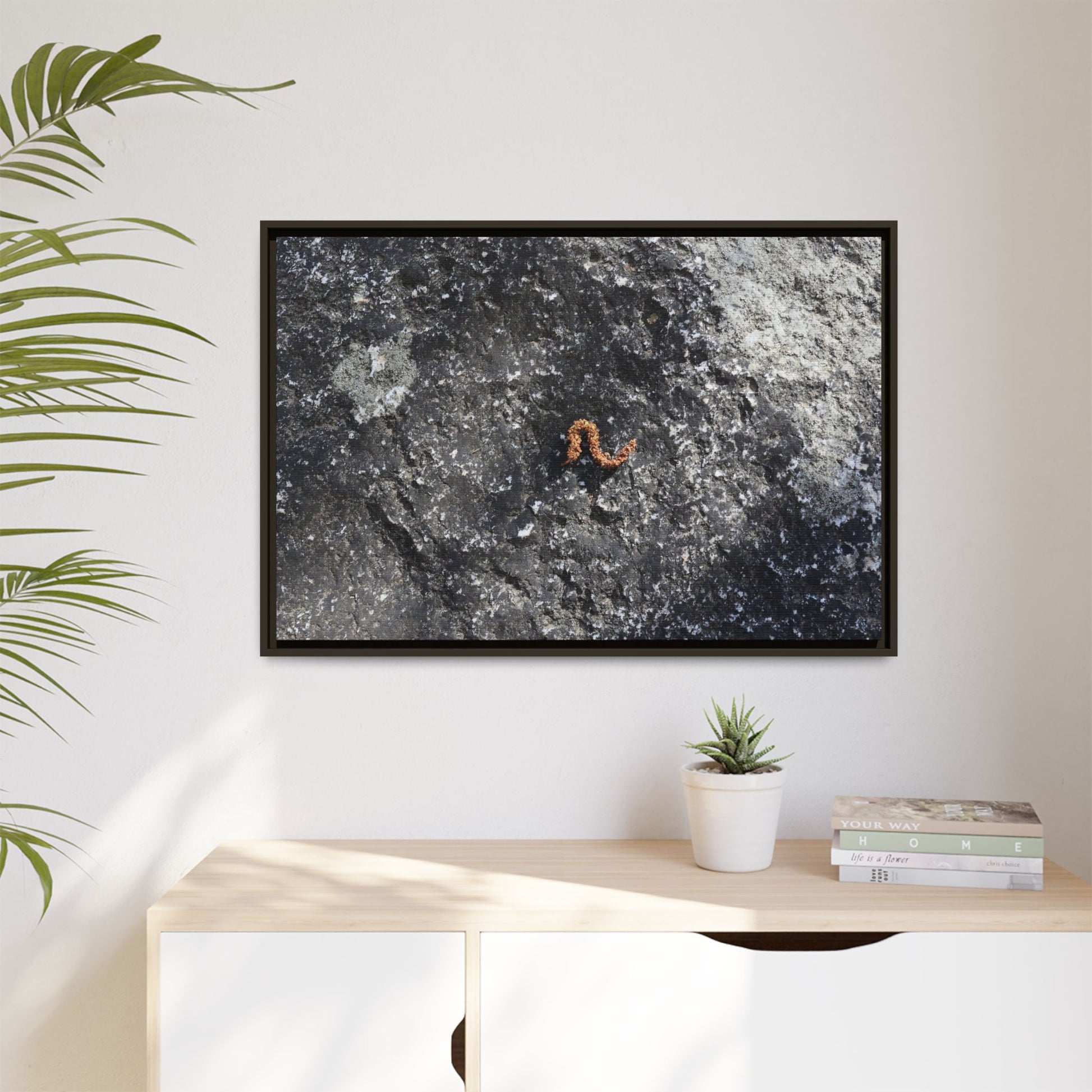 Volcanic Ash and Copper - Unique Stretched Canvas Wall Art - Art By Earth