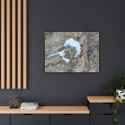 Lichen's Embrace - Unique Stretched Canvas Wall Art