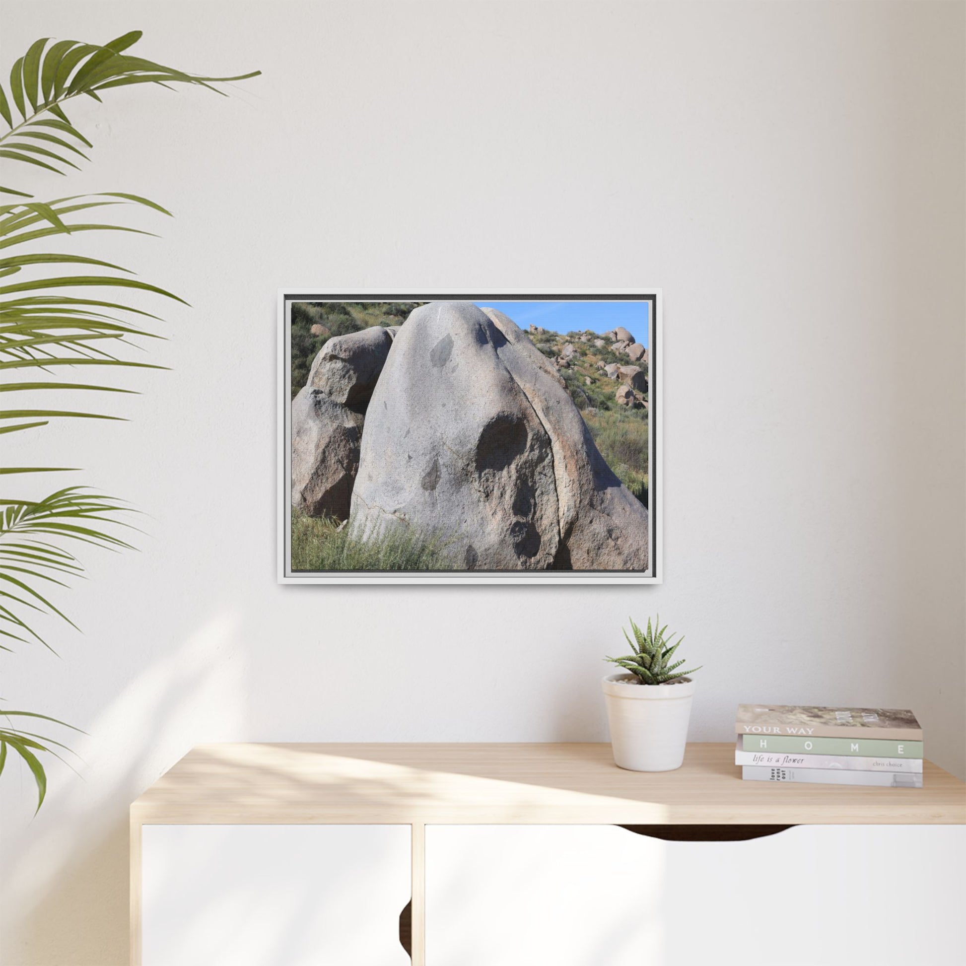Skull Rock Desert - Unique Stretched Canvas Wall Art - Art By Earth