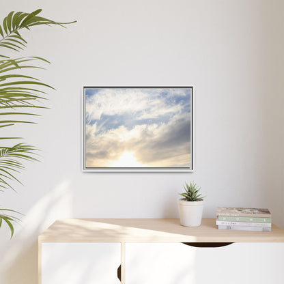 Sky's Ethereal Whisper - Unique Stretched Canvas Wall Art - Art By Earth