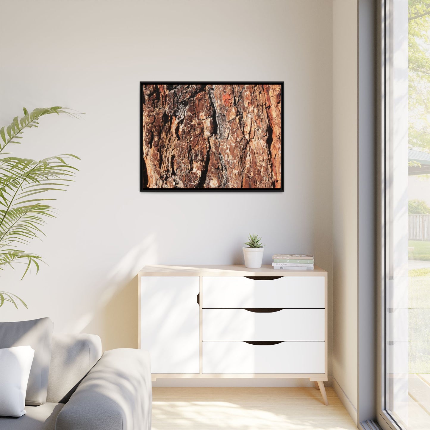 Nature's Rugged Canvas - Unique Stretched Canvas Wall Art
