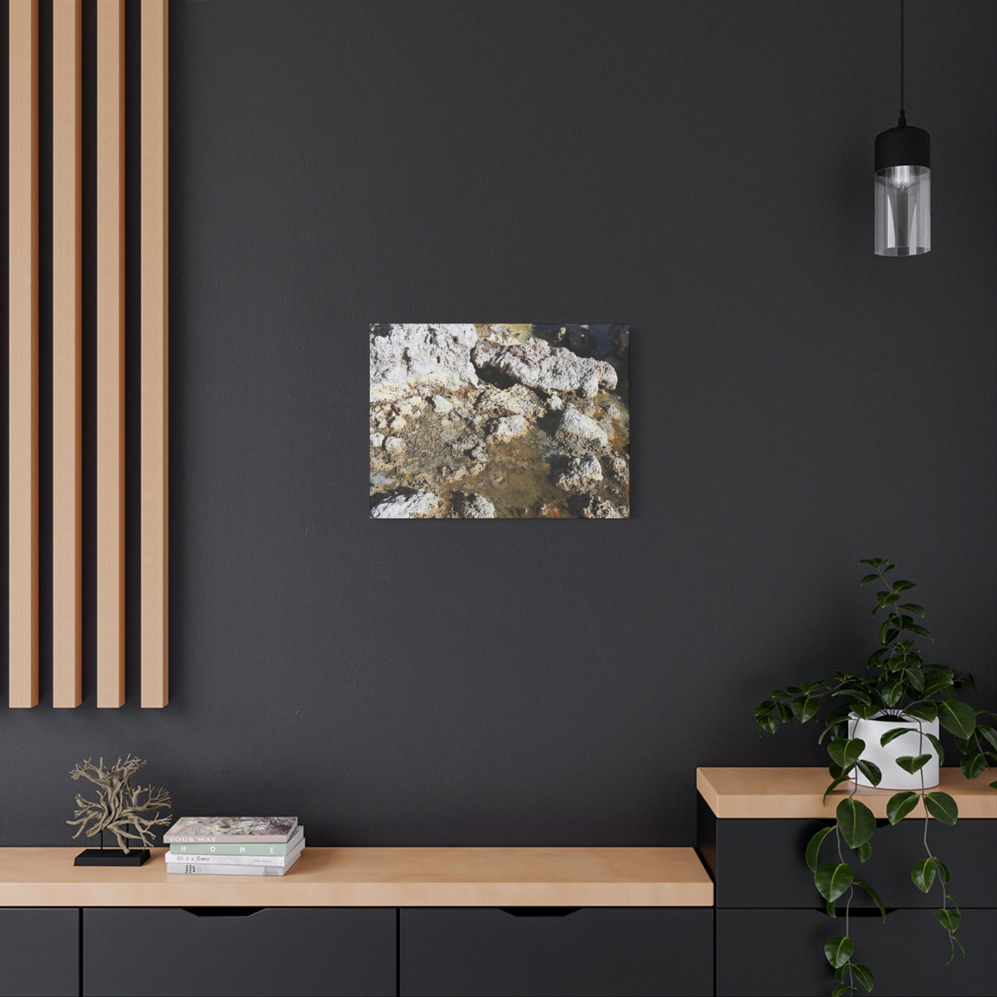 Weathered Stone Symphony - Unique Frameless Canvas Wall Art