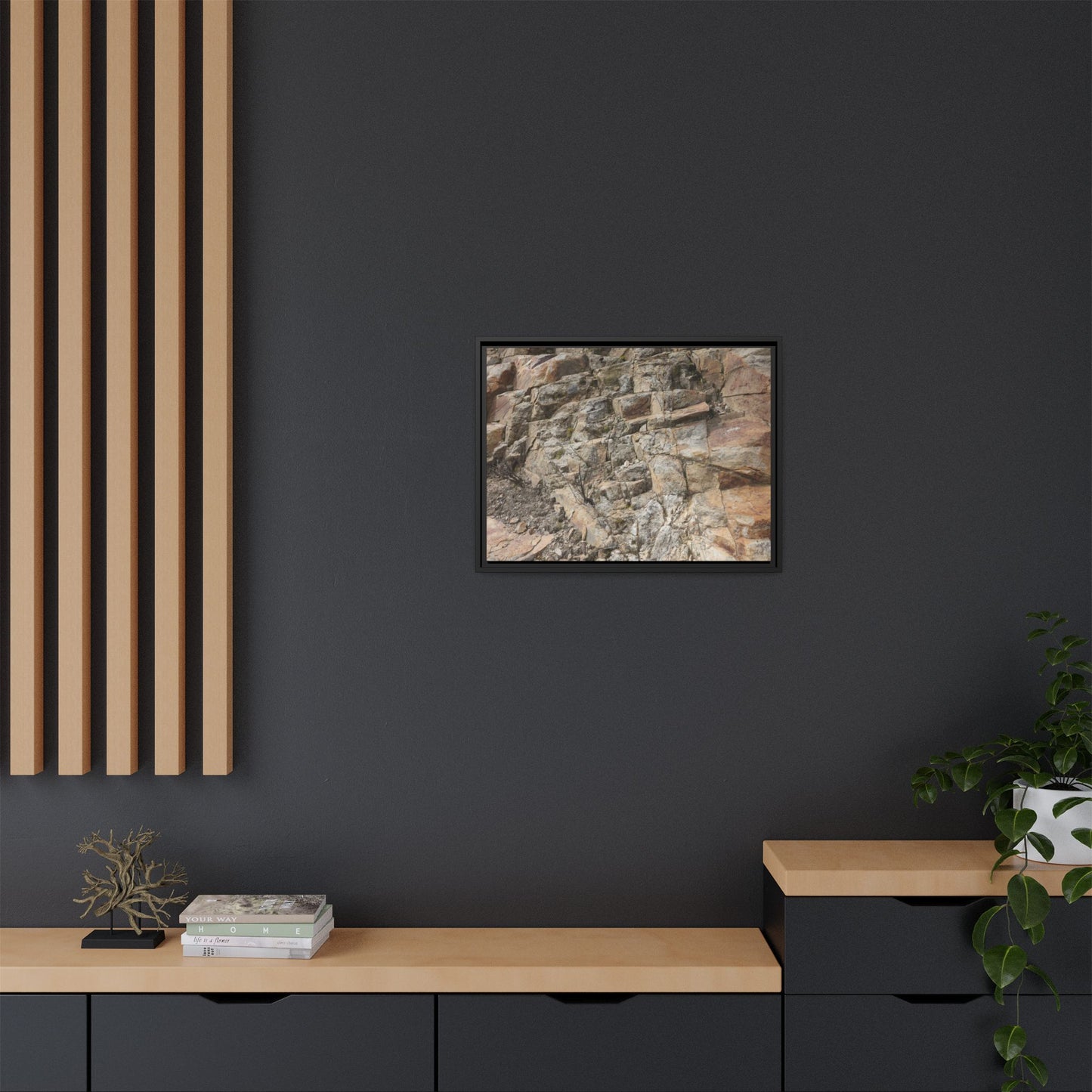 Stone's Silent Story - Unique Stretched Canvas Wall Art - Art By Earth