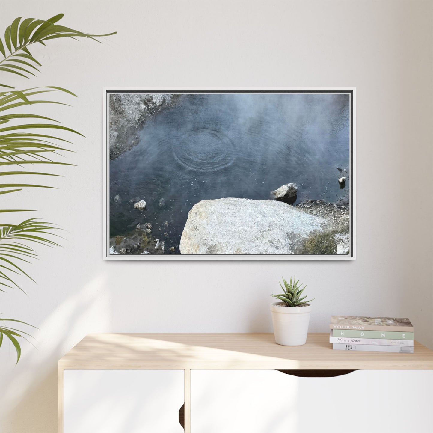 Ripples of Silence - Unique Stretched Canvas Wall Art