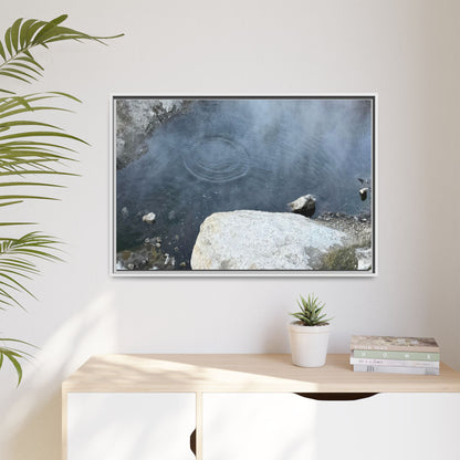 Ripples of Silence - Unique Stretched Canvas Wall Art