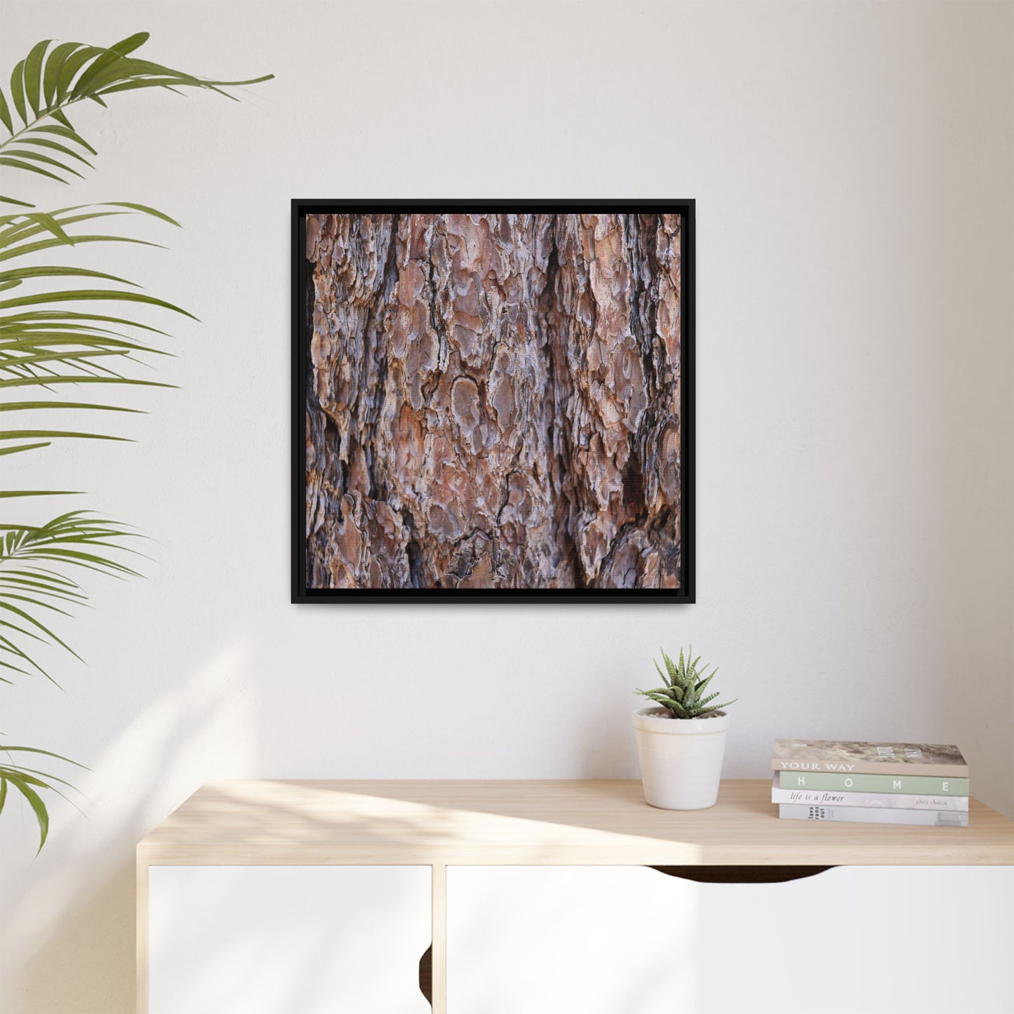 Woody Layers - Unique Stretched Canvas Wall Art - Art By Earth