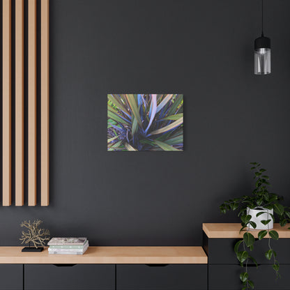 Twisted Blades of Verdant Symphony - Unique Frameless Canvas Wall Art - Art By Earth