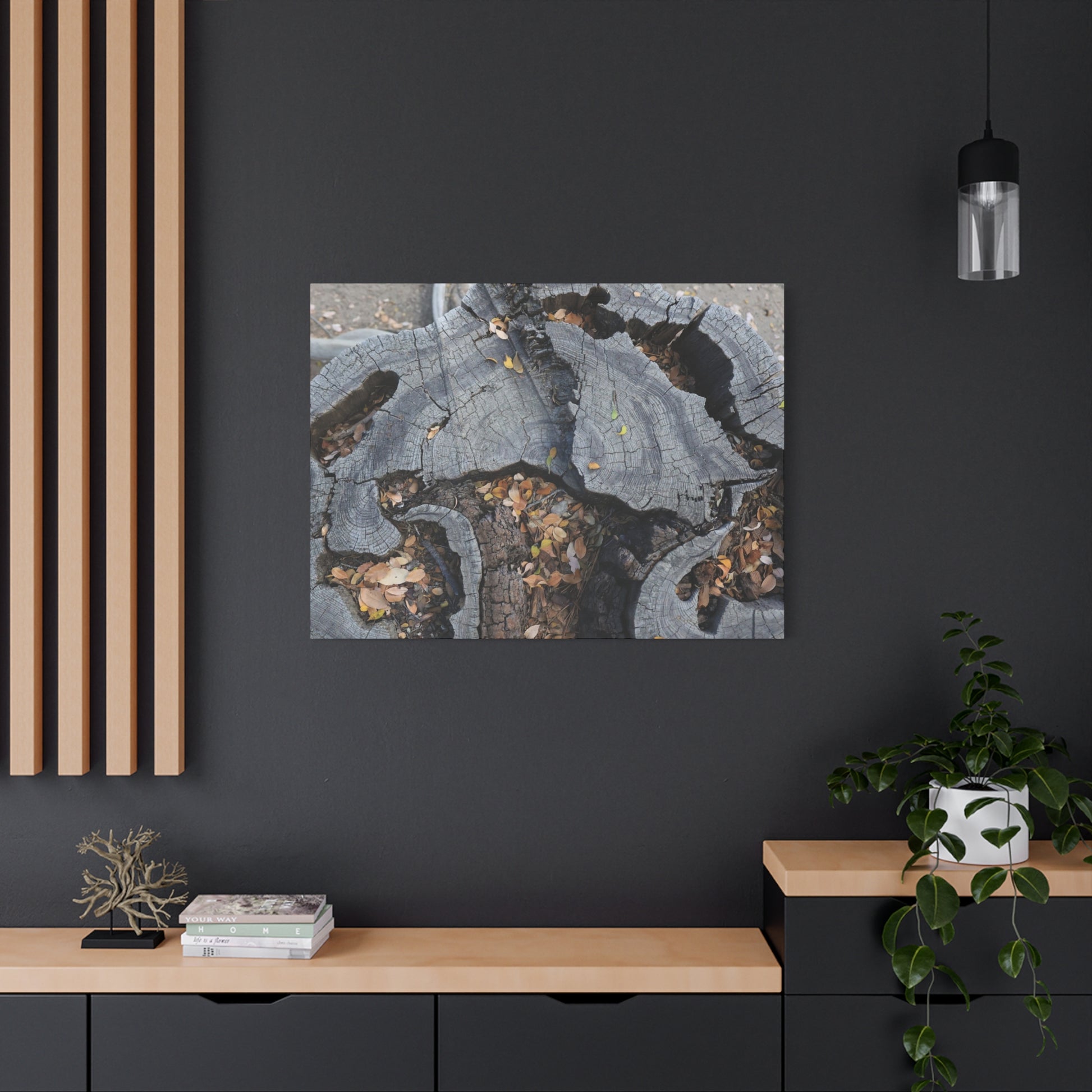 Weathered Woodland Whispers - Unique Frameless Canvas Wall Art - Art By Earth