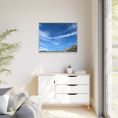 Arid Landscape with Rocky Outcrops - Unique Stretched Canvas Wall Art