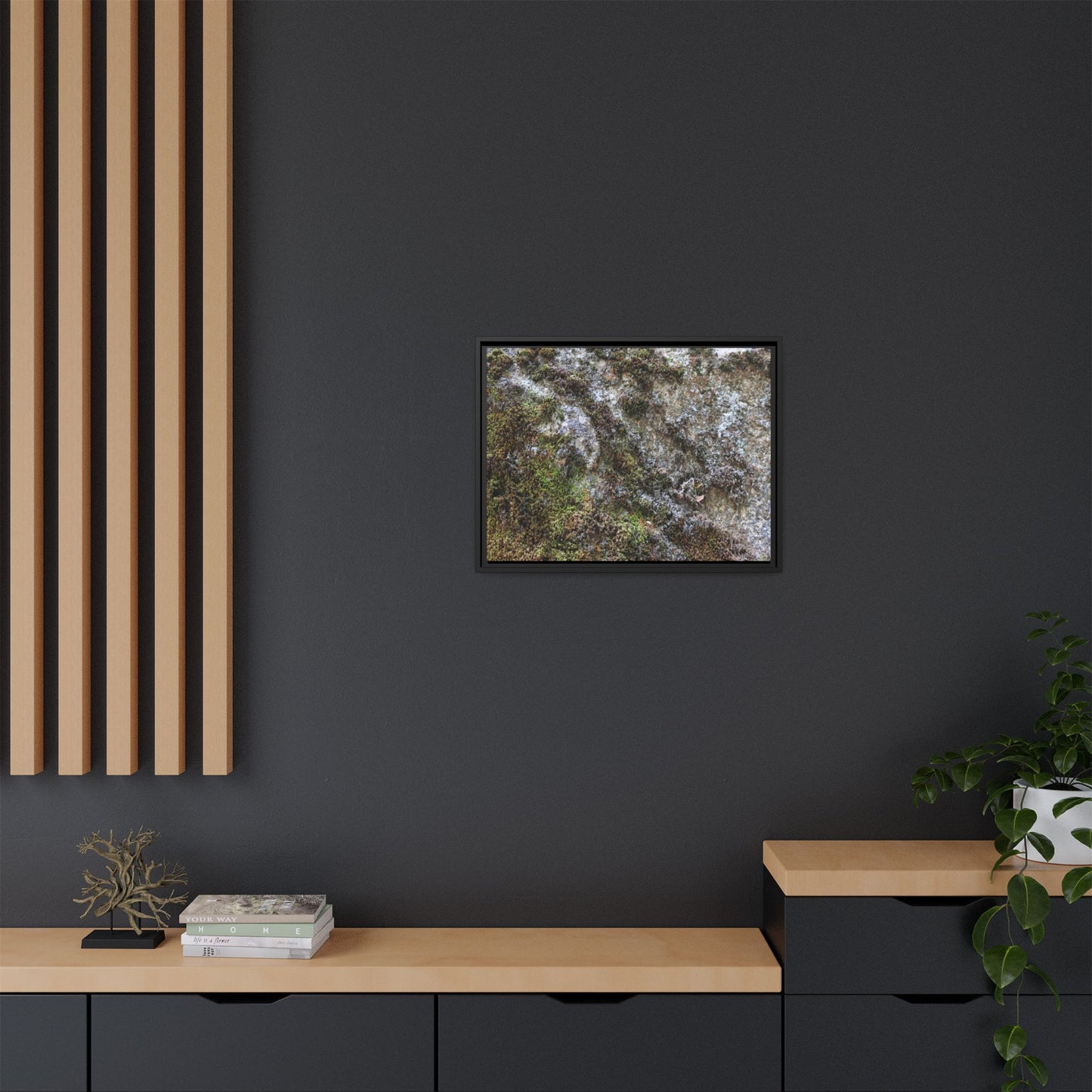 Mossy Whispers - Unique Stretched Canvas Wall Art - Art By Earth