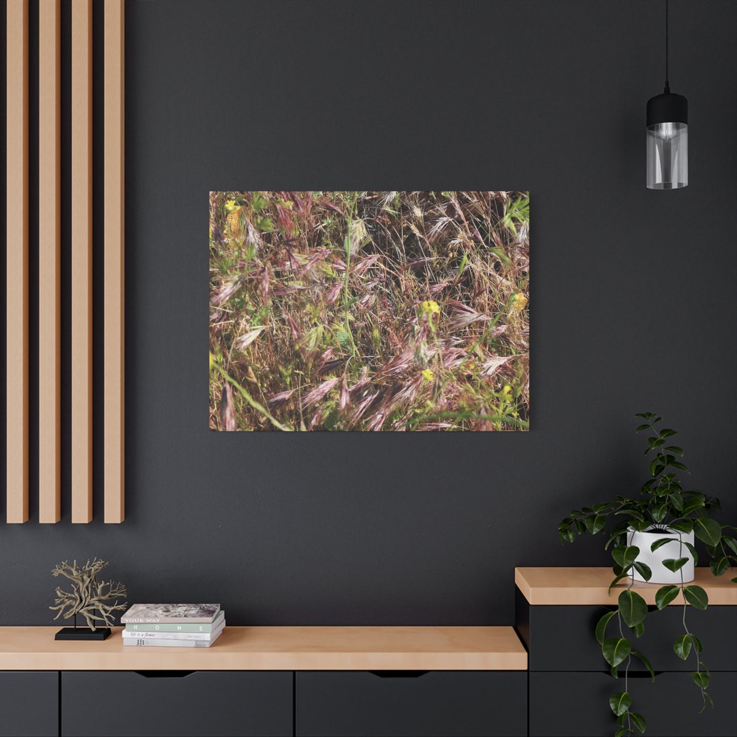 Autumn Wildflower Meadow in Transition - Unique Frameless Canvas Wall Art - Art By Earth