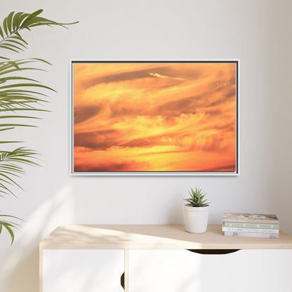 Burning Skies - Unique Stretched Canvas Wall Art - Art By Earth