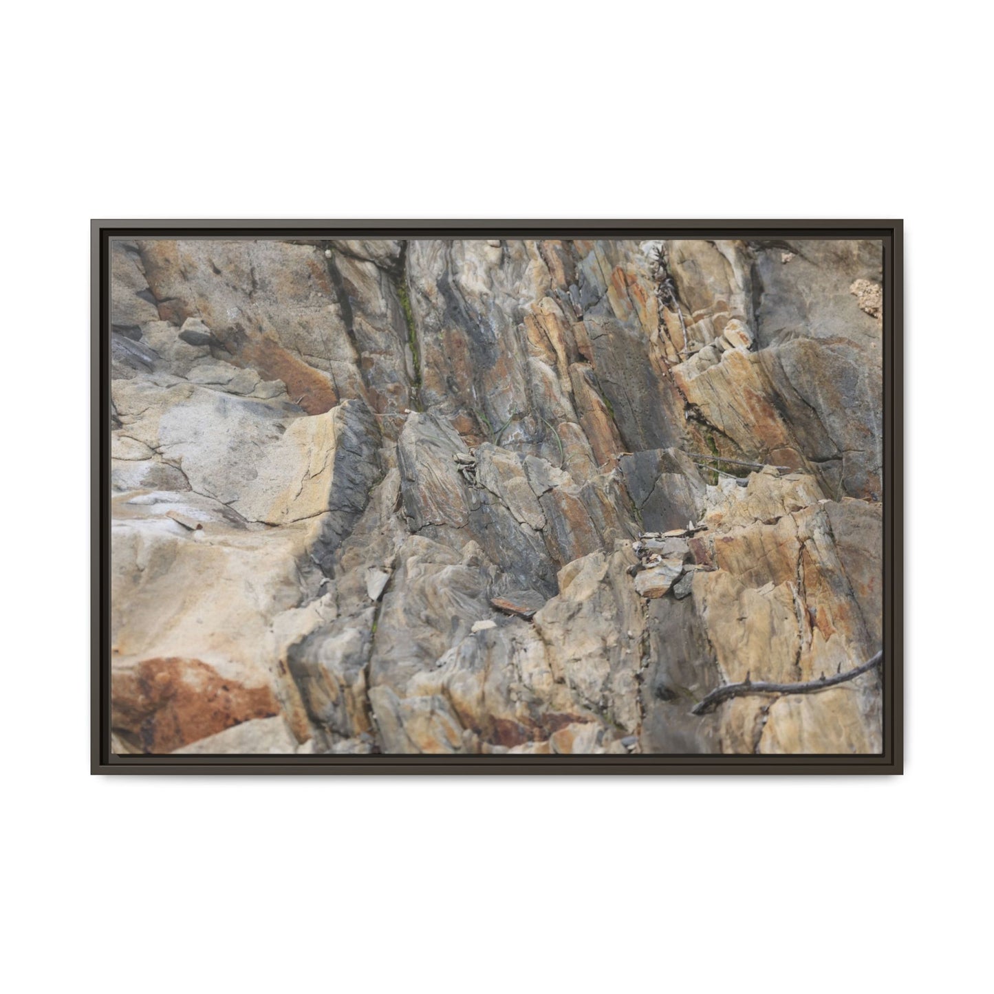 Stone's Silent Symphony - Unique Stretched Canvas Wall Art - Art By Earth