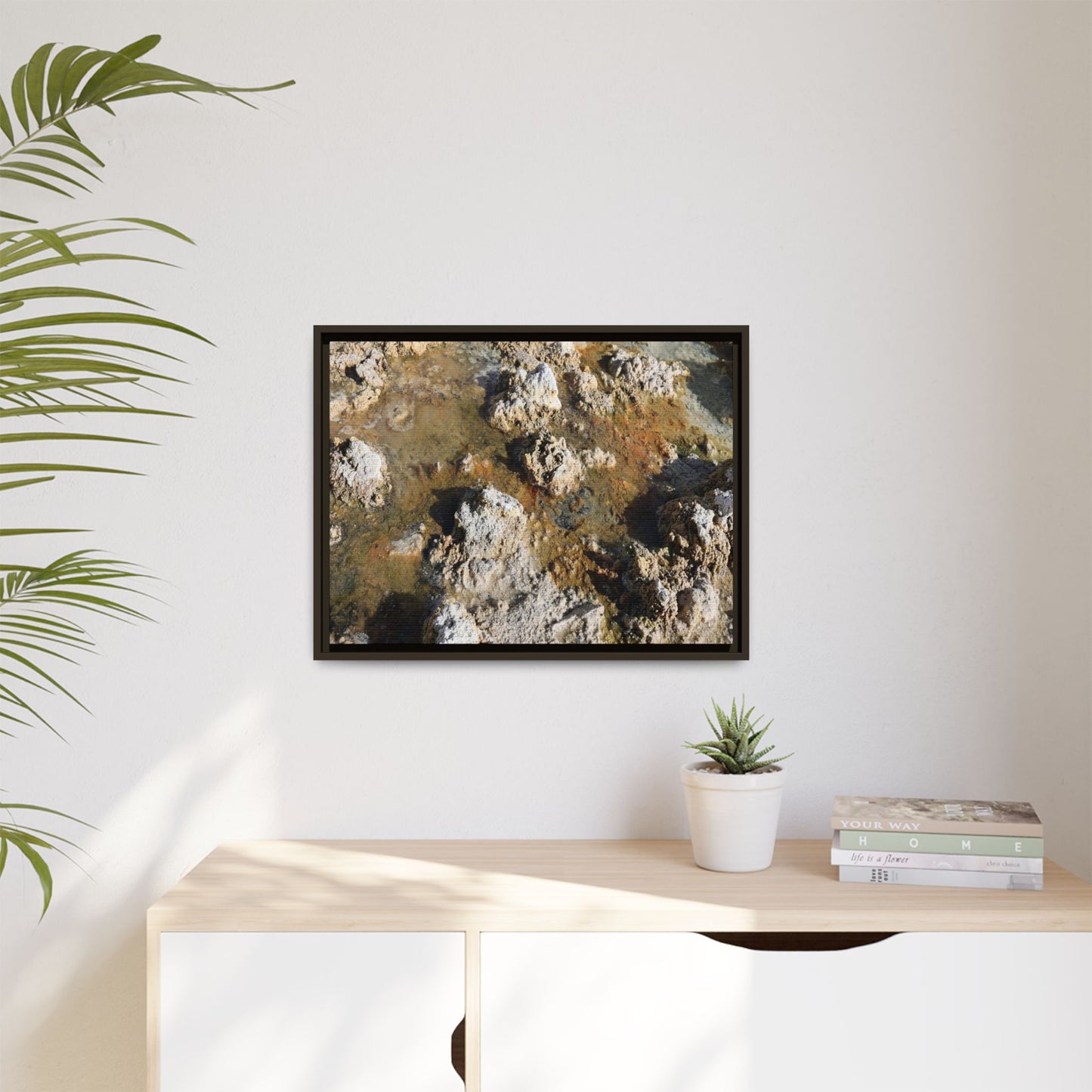 Stone Sea of Silence - Unique Stretched Canvas Wall Art