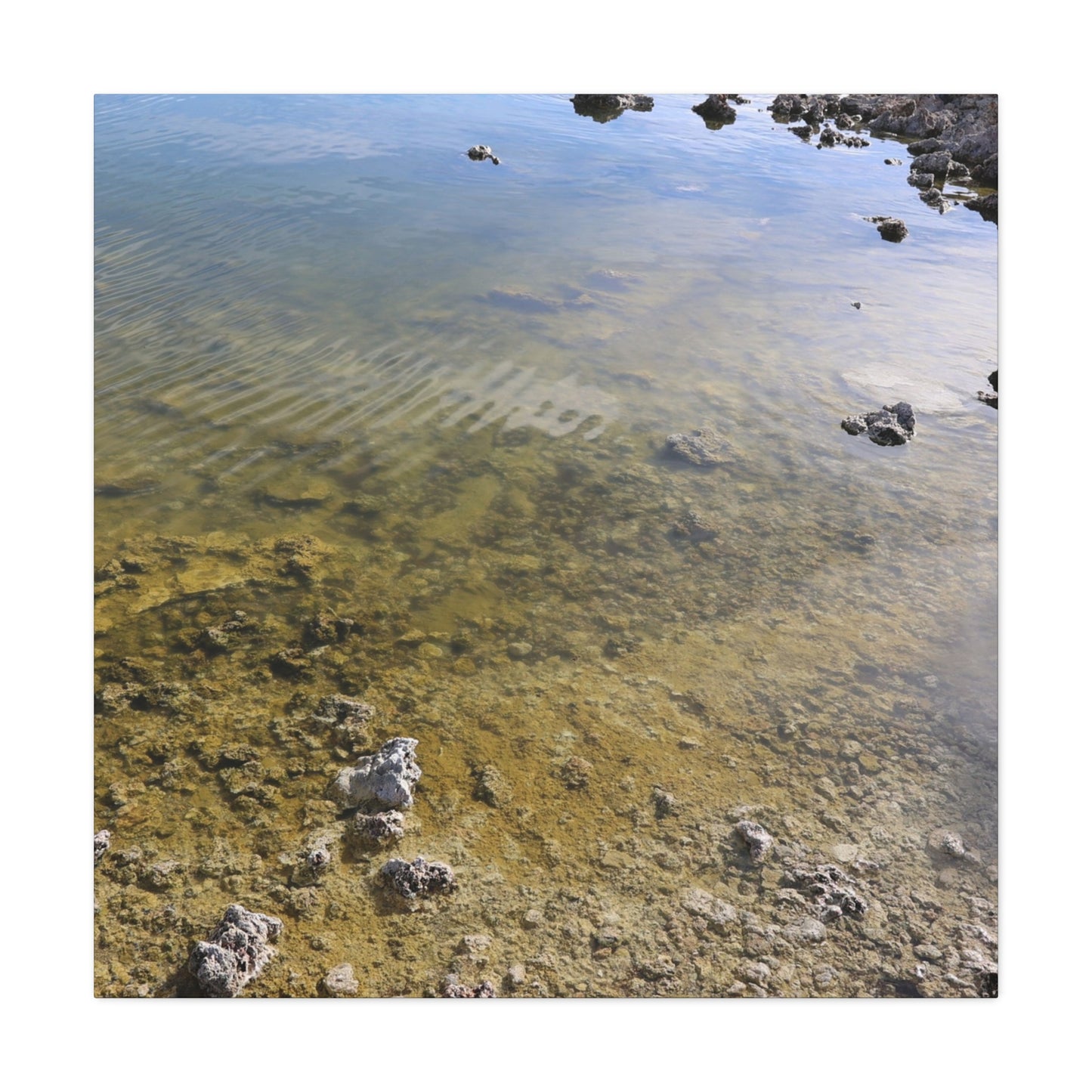 Tide's Quiet Breath - Unique Frameless Canvas Wall Art