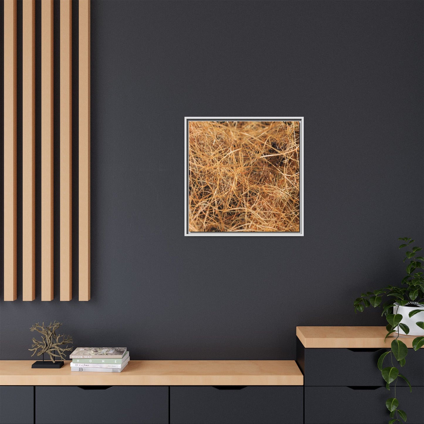 Dried Grass - Unique Stretched Canvas Wall Art - Art By Earth