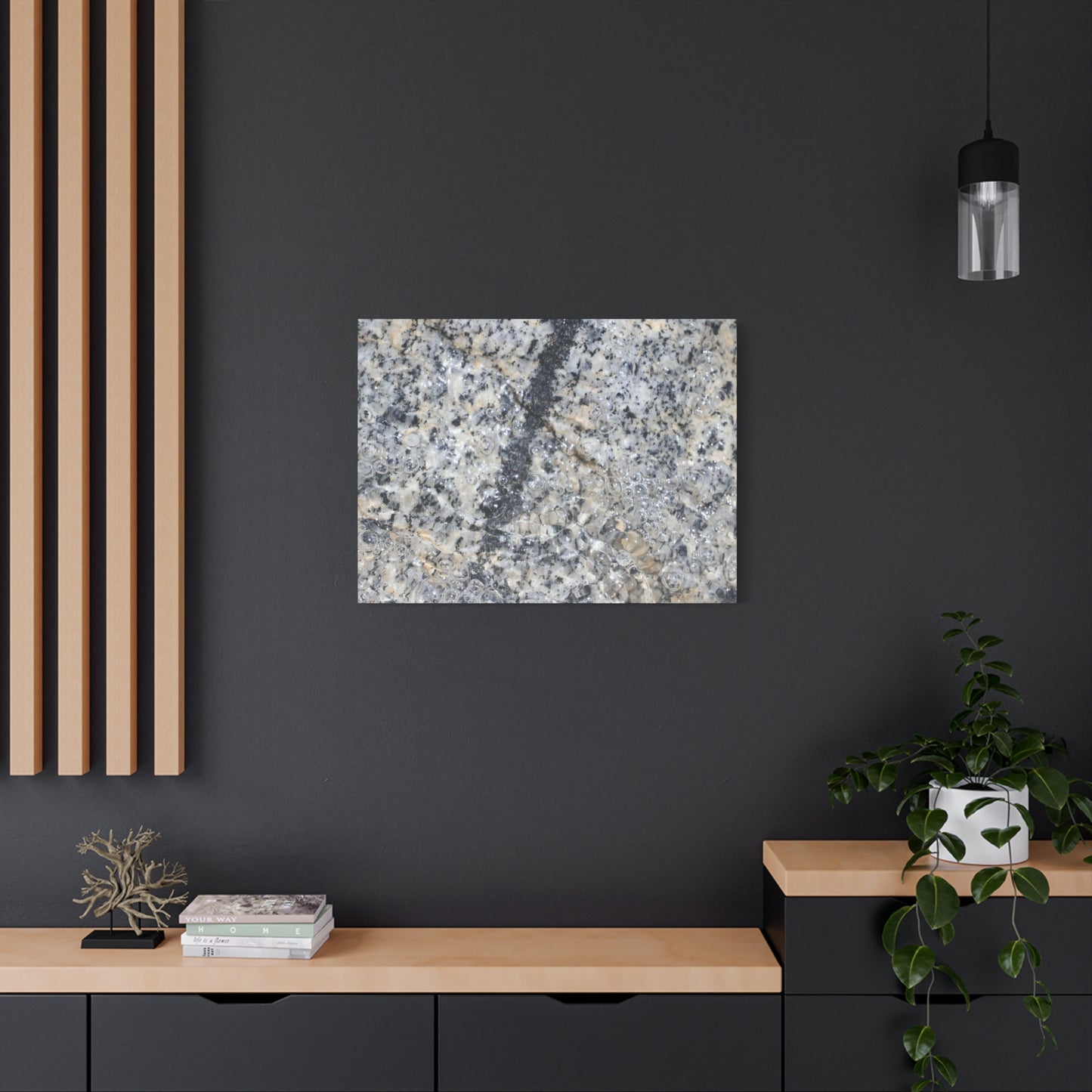 Crystalline Bubbles - Unique Frameless Canvas Wall Art - Art By Earth
